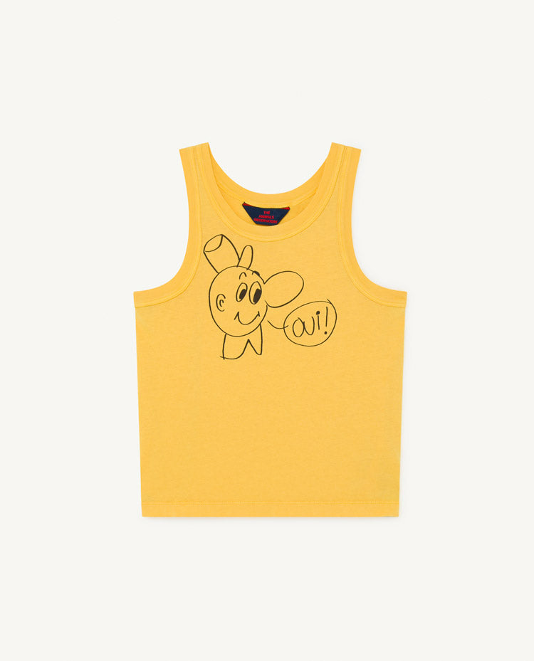 Frog Kids T-Shirt Yellow Oui