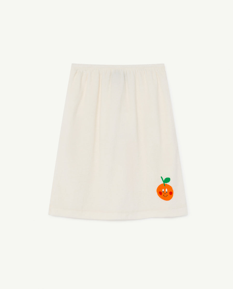 Kitten Kids Skirt White Fruit