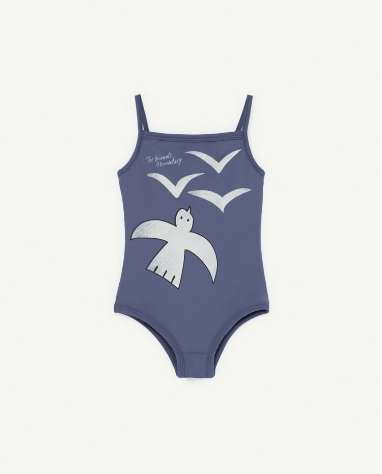 Octopus Kids Swimsuit Blue Birds