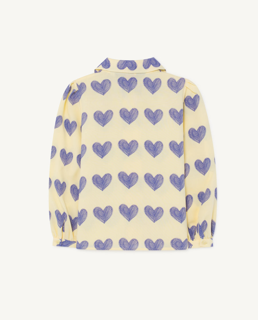 Gadfly Kids Blouse Yellow Hearts