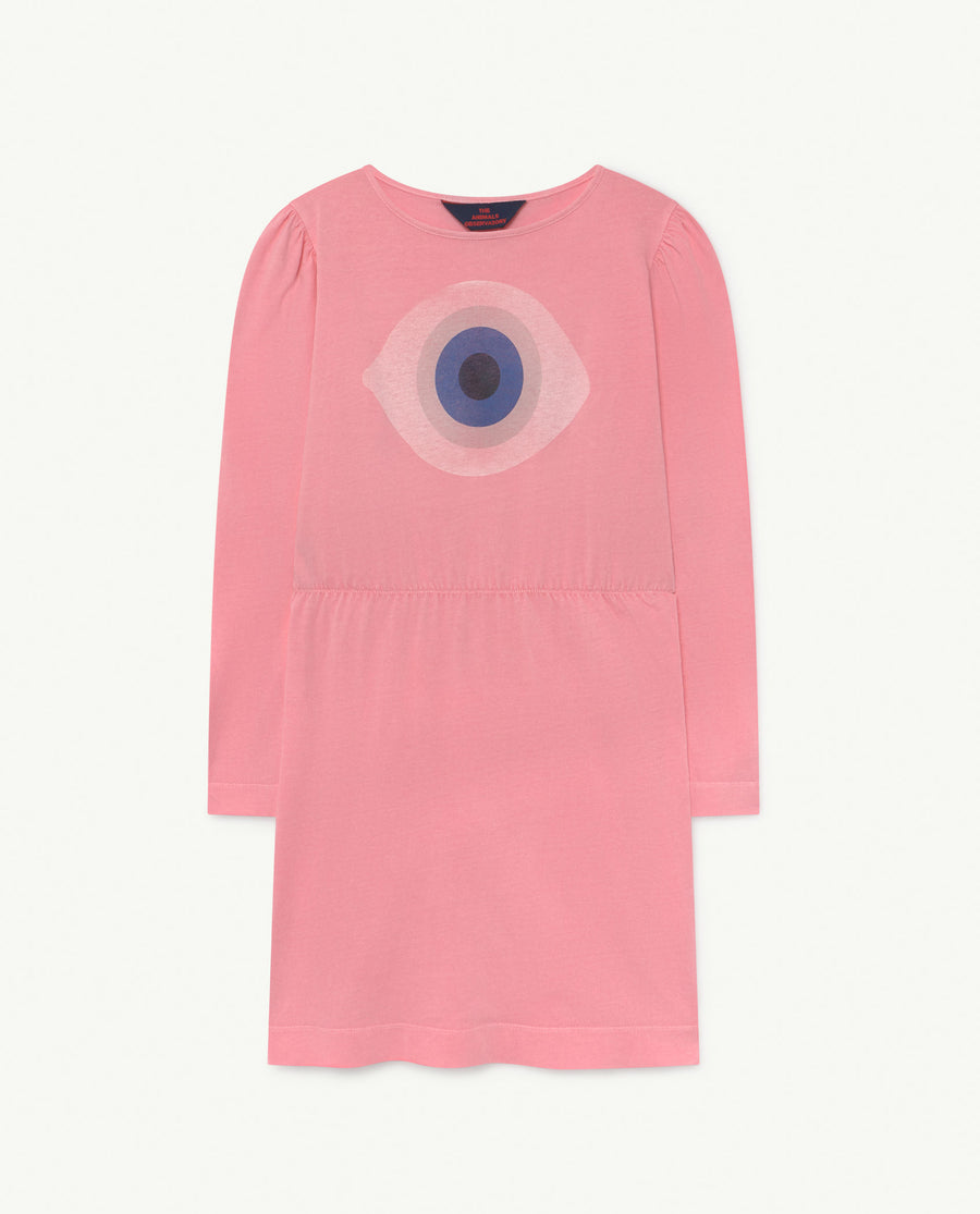 Crab Kids Dress Pink Eye