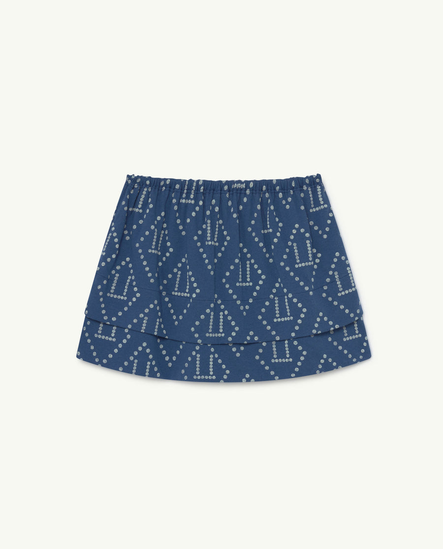 Wombat Kids Skirt Blue Logo