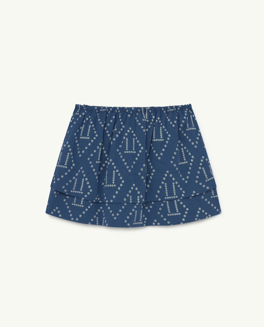 Wombat Kids Skirt Blue Logo