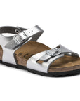 Metallic Silver Birkenstock