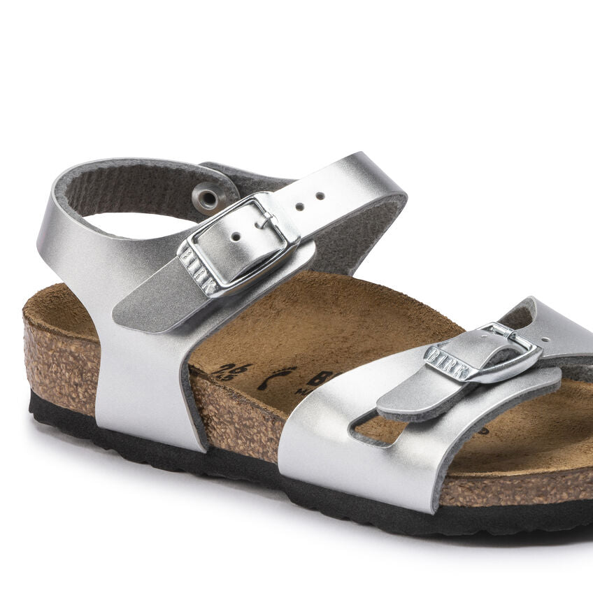 Metallic Silver Birkenstock