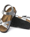 Metallic Silver Birkenstock