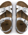 Metallic Silver Birkenstock
