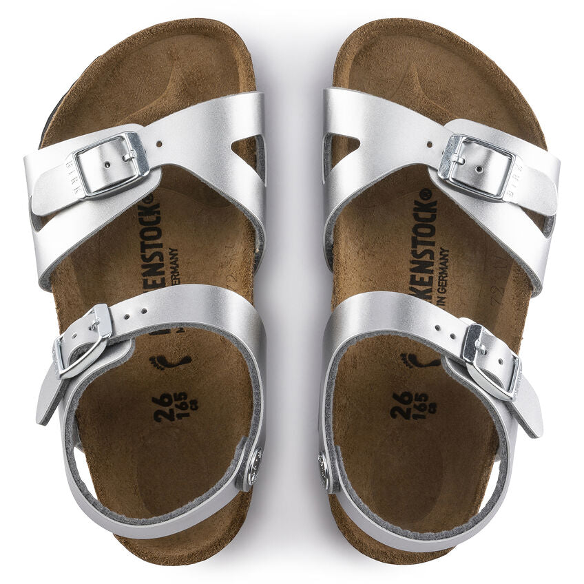 Metallic Silver Birkenstock