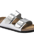 Metallic Silver Birkenstock