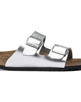 Metallic Silver Birkenstock