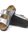 Metallic Silver Birkenstock