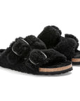 Arizona Big Buckle Shearling Teddy Black