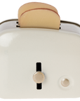 Miniature toaster with bread - Off-white