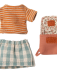 Clothes and bag, Big sister mouse - Old rose