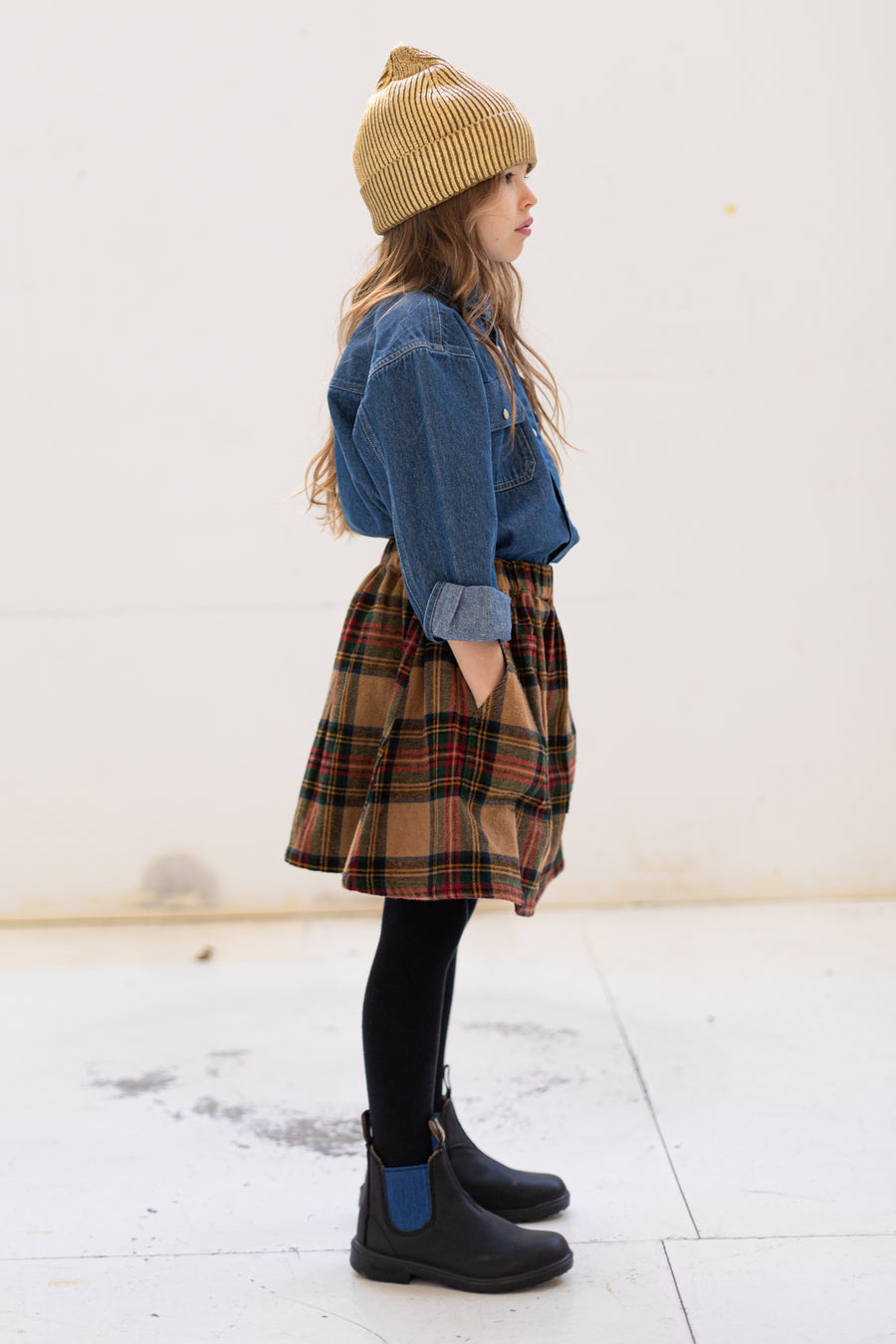 Ashby Walnut Checks - Skirt