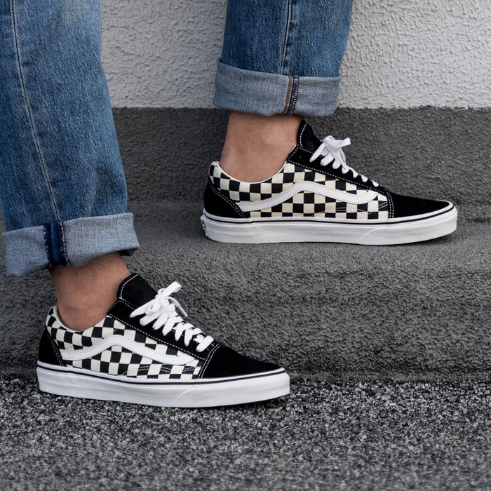 Vans Old Skool Primary Check Old Skool (Primary Check) White-Black