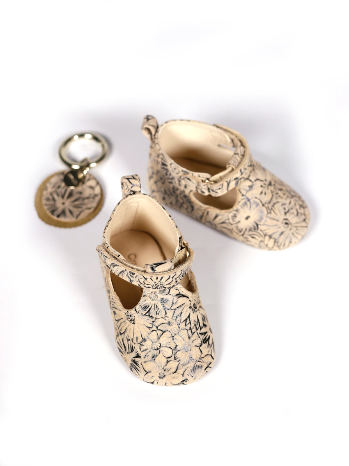 Flowers Nude Baby Shoes Craie Studio