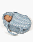 Babies - Blue gingham bassinet