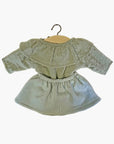 Gordis - Ensemble Colette Plumetis et Molleton Thé vert