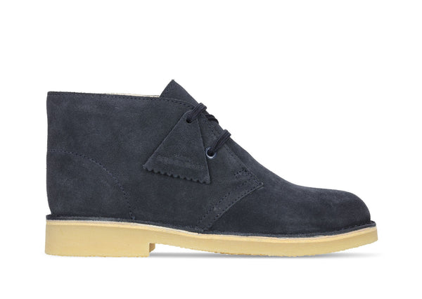 Clarks navy suede deals boots