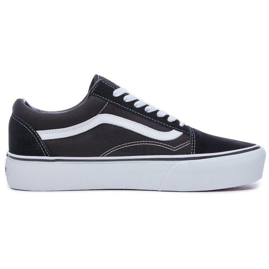 Old Skool Platform (Suede/Canvas) Black-White