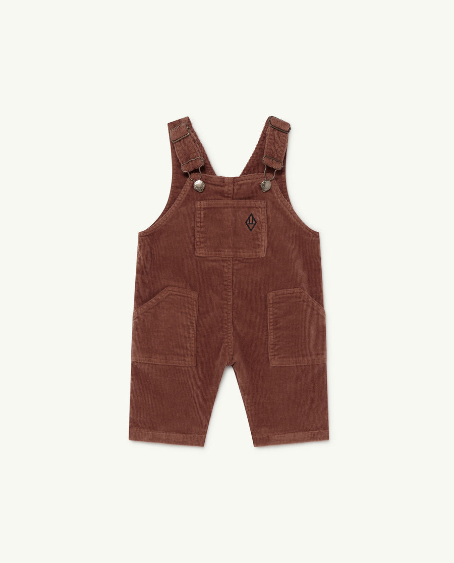 Mule Baby Jumpsuit Brown Logo