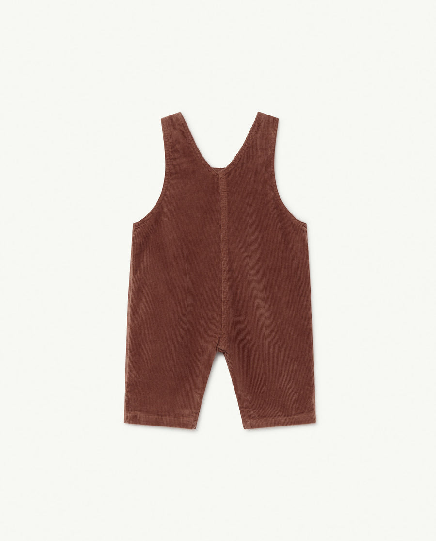 Mule Baby Jumpsuit Brown Logo