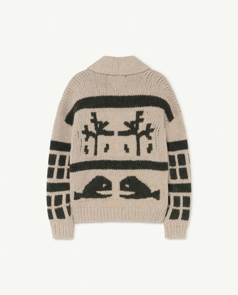 Raven Kids Cardigan White