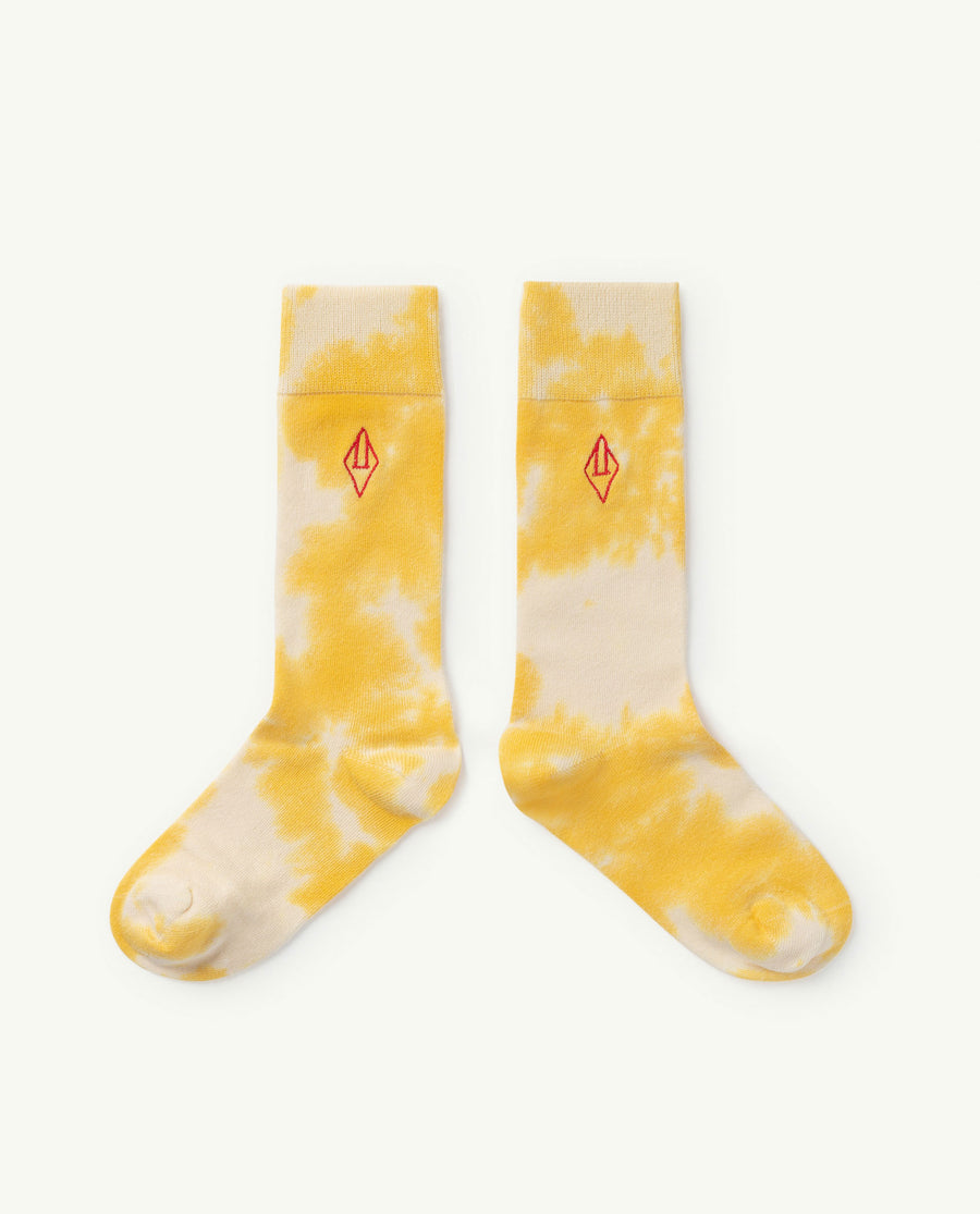 Snail Kids Socks Yellow Logo