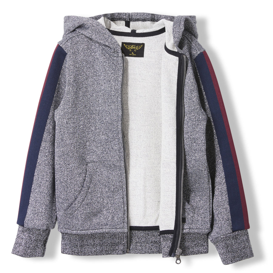 HAYDEN Glitter -  Knitted Zipped Hoody