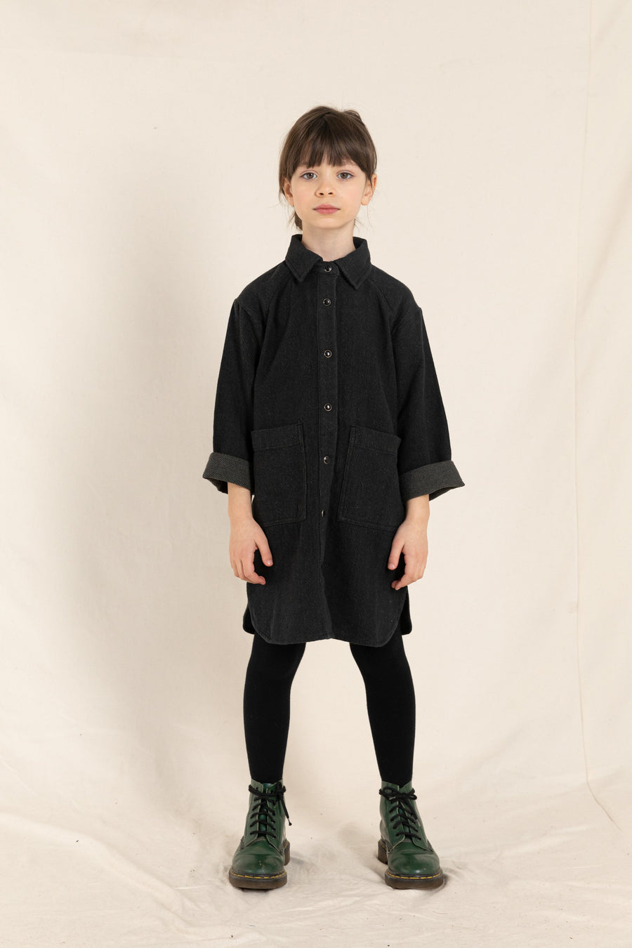 IVY Ash Black - Buttoned Dress
