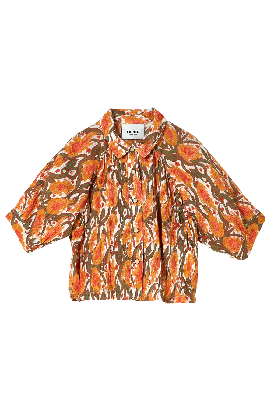 Finger in the Nose - Shirts - LAKESIDE Peach Iris - Short Sleeve Shirt