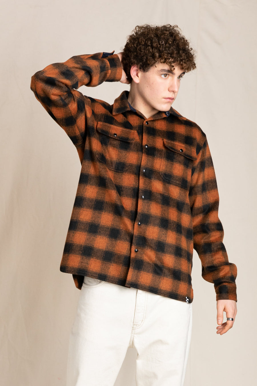 Finger in the Nose - Brick Checkers Long Sleeve Shirt