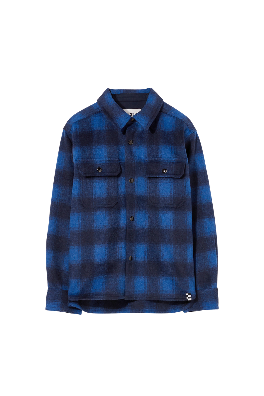 Finger in the Nose - Electric Blue Checkers Long Sleeve Shirt