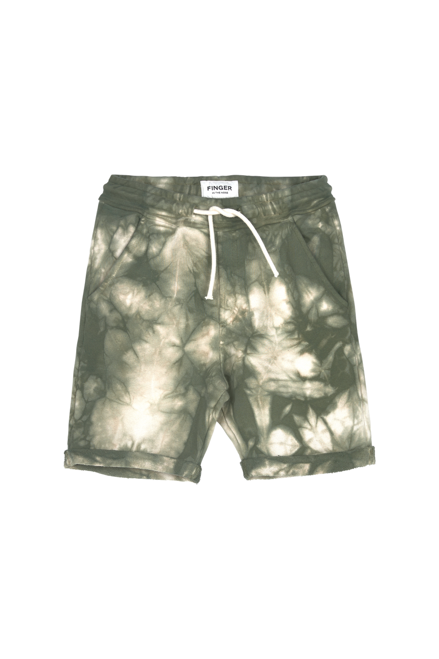 Finger in the Nose - Khaki Tie & Dye Bermuda Shorts