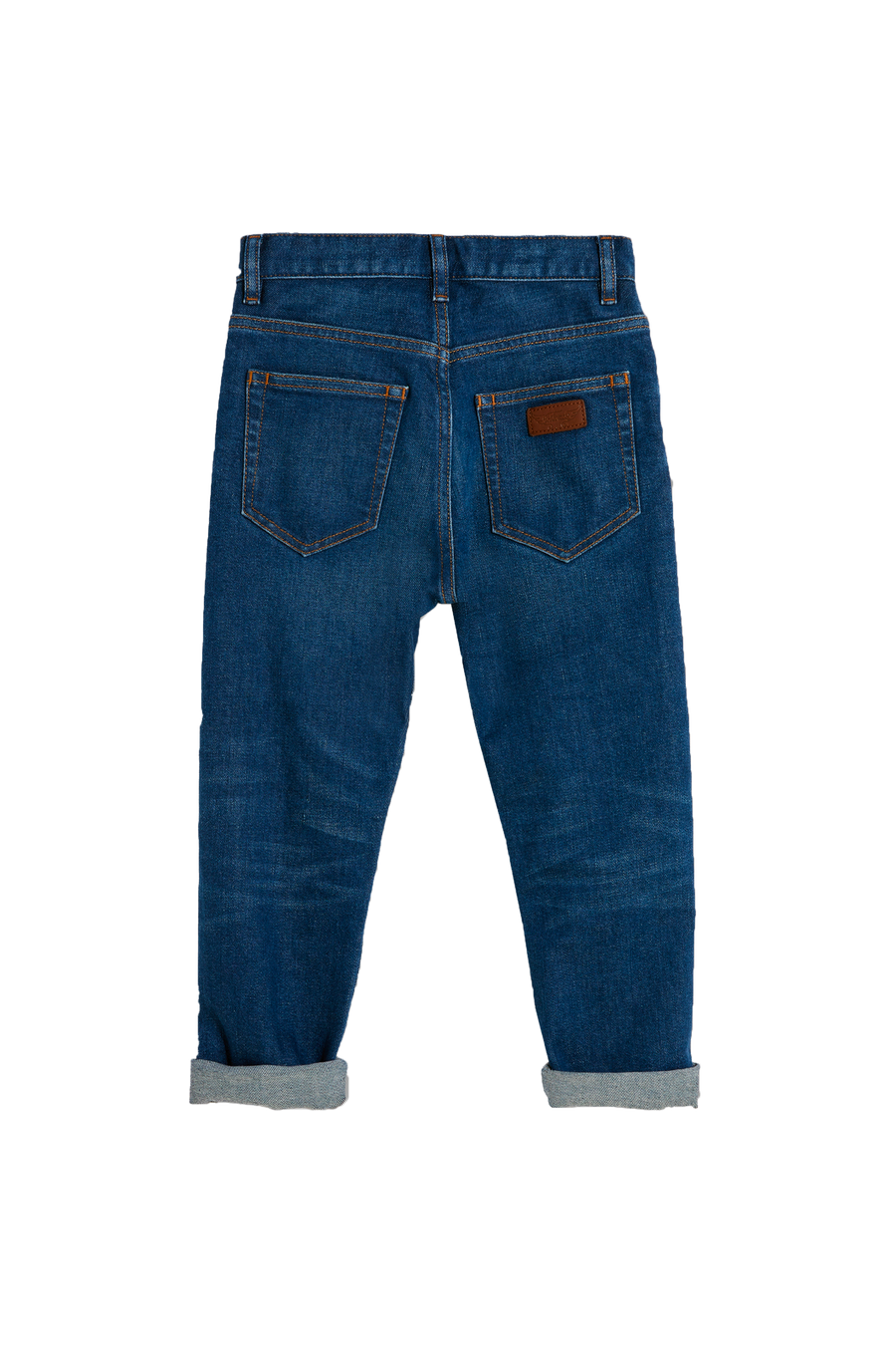 5-Pocket Tapered Fit Jeans - Blue Denim