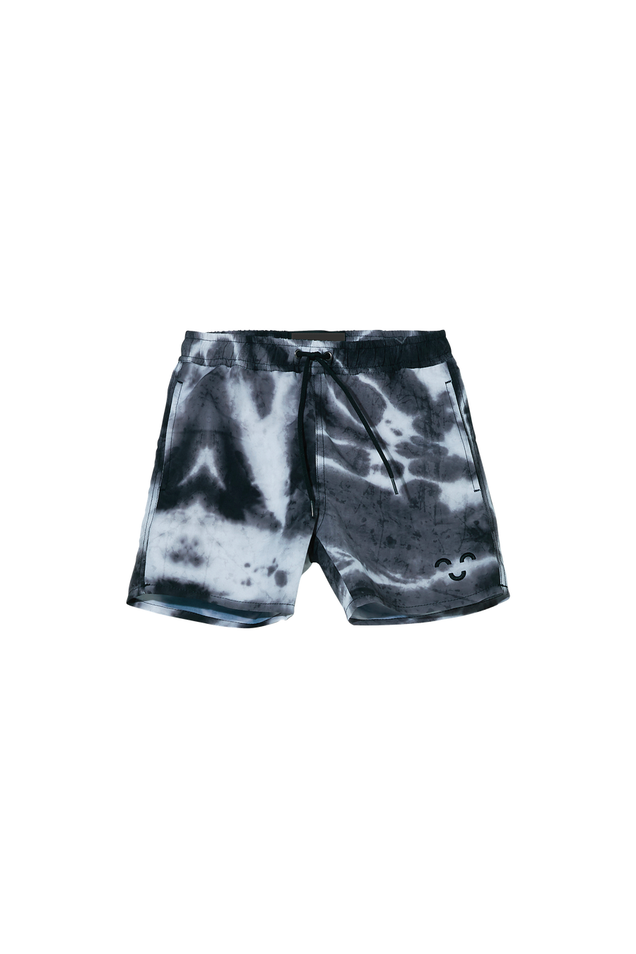 Finger in the Nose - Shorts - POOLBOY Black/White Tie & Dye - Swimming Shorts