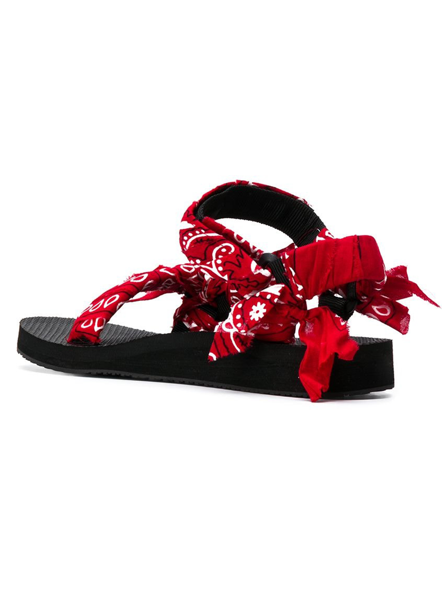 Arizona Love - Sandals - Red Kids Bandana Sandals