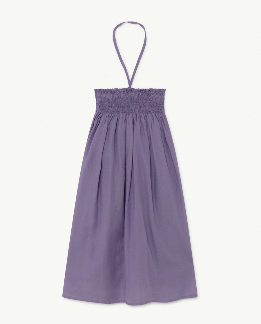 The Animals Observatory - Dresses - Crab Kids Dress Purple Logo