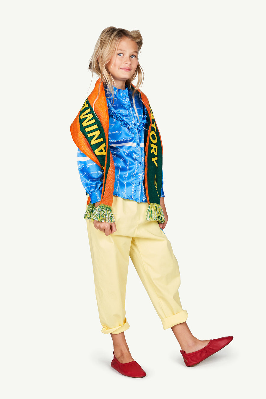 The Animals Observatory - Pants - Elephant Kids Trousers Yellow Tree