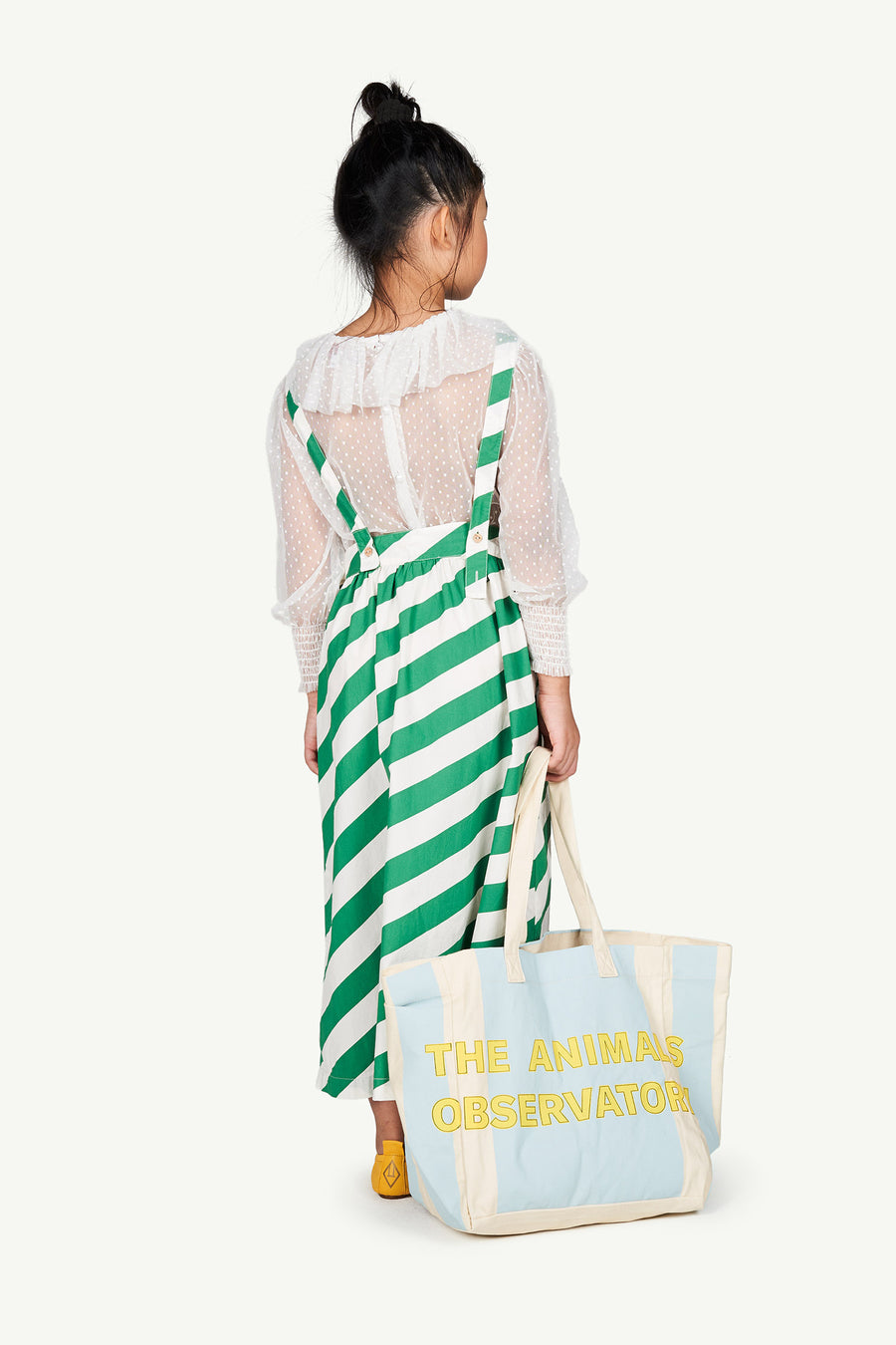 The Animals Observatory - Bags - Twill Tote Bag Onesize Bag White Stripes Os