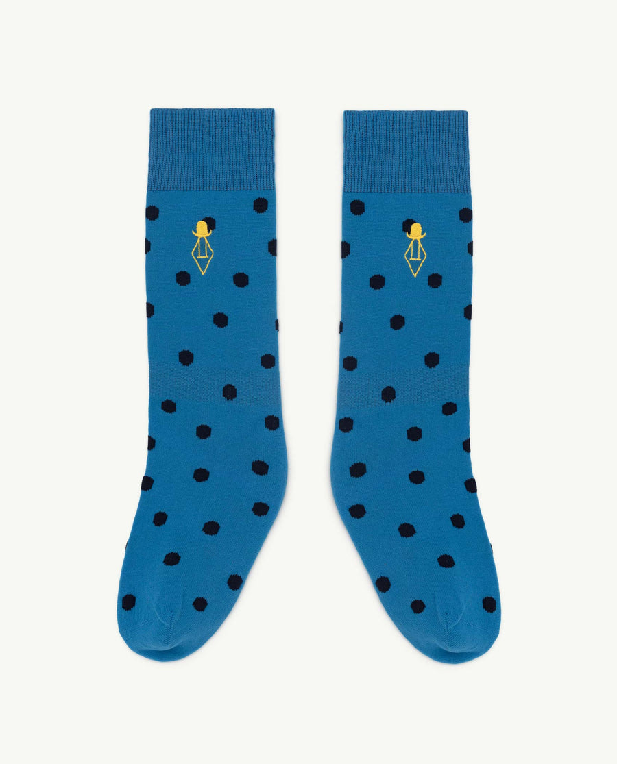The Animals Observatory - Socks / Tights - Hen Kids Socks Blue Logo