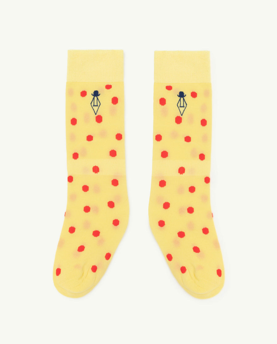 The Animals Observatory - Socks / Tights - Hen Kids Socks Soft Yellow Logo