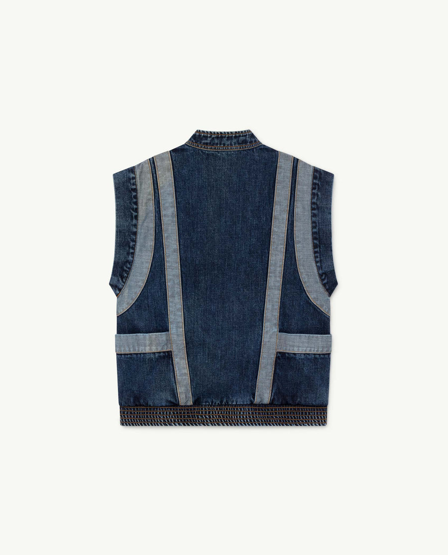 Denim Hog Kids Vest Denim Logo