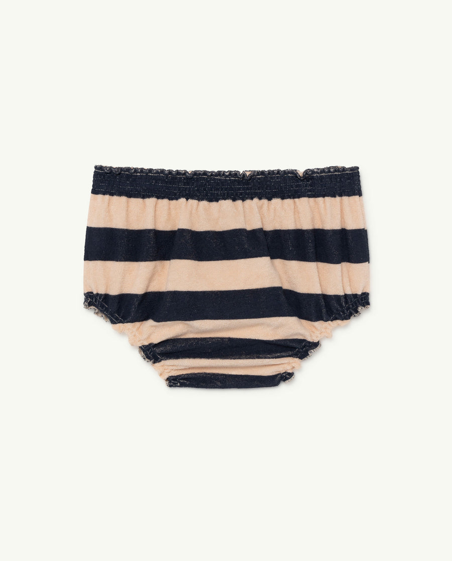 The Animals Observatory - Underwear - Toads Baby Culotte Peachy Stripes