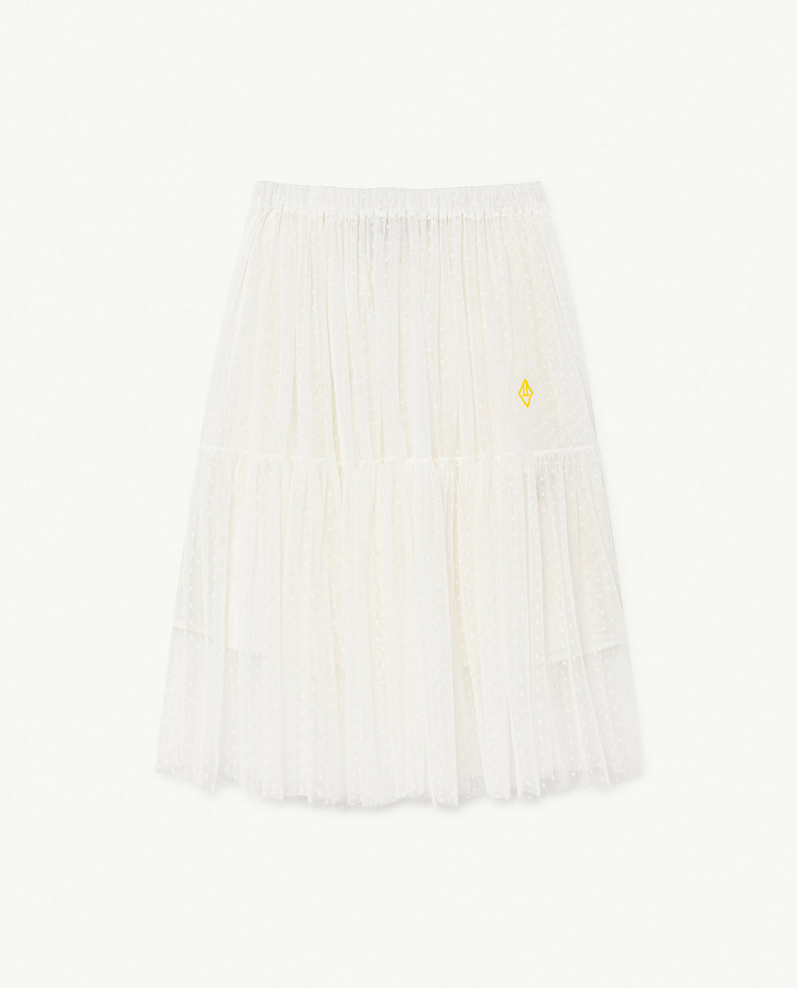 The Animals Observatory - Skirts - Sparrow (And Underskirt) Kids Skirt Raw White