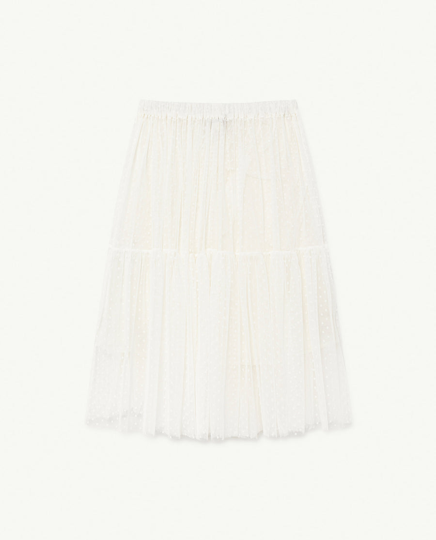 The Animals Observatory - Skirts - Sparrow (And Underskirt) Kids Skirt Raw White