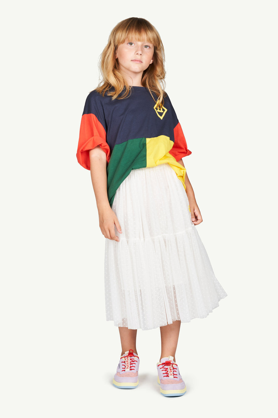 The Animals Observatory - Skirts - Sparrow (And Underskirt) Kids Skirt Raw White