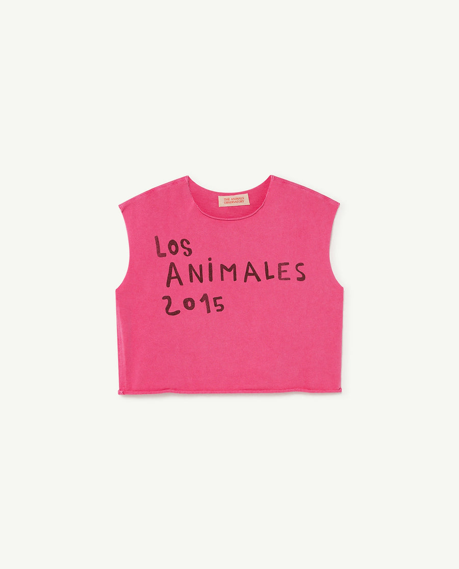 T-Shirt Fluo Pink Los Animales - The Animals Observatory