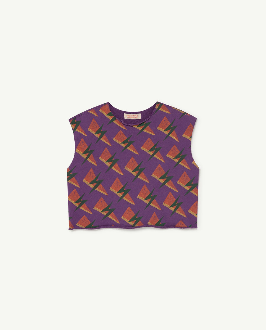 Prawn Kids T-Shirt Purple Lightning